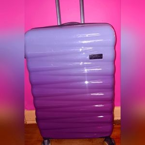 Jessica Simpson Large suitcase light and dark purple